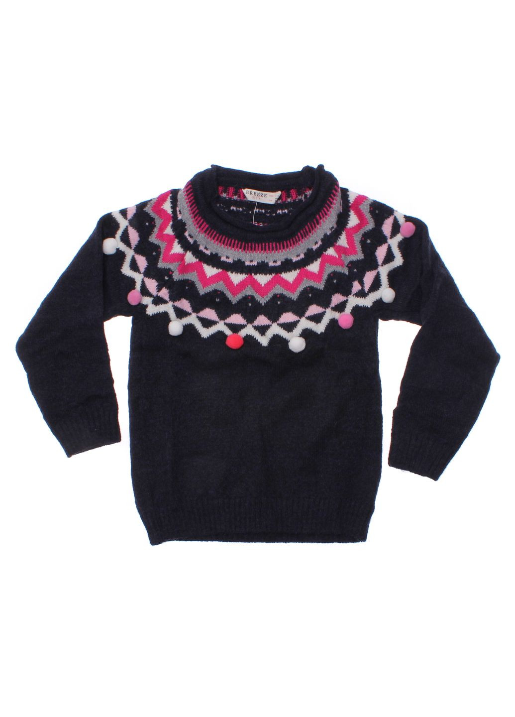 Синій зимовий джемпер t 168 темно синій Breeze