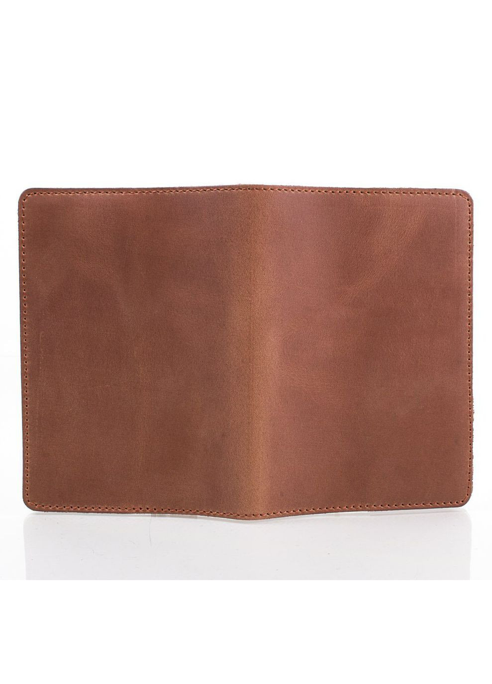 Кожаная Обложка на паспорт натуральная кожа, 14х10 см светло-коричневая No Brand (329746550)