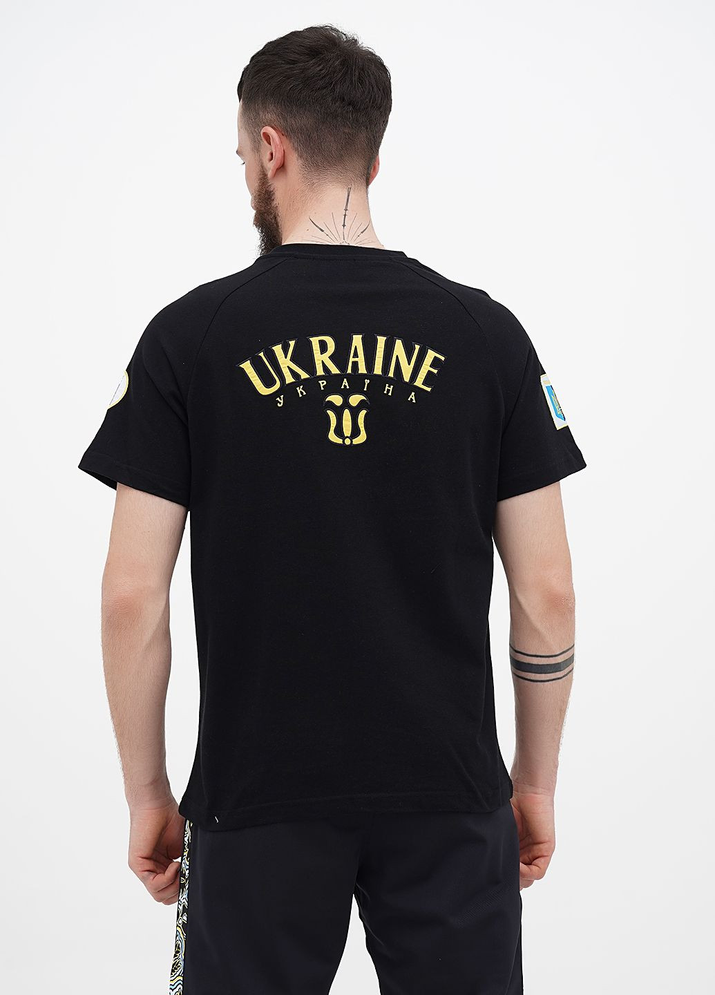 Чорна футболка спортивна sport україна Bosco