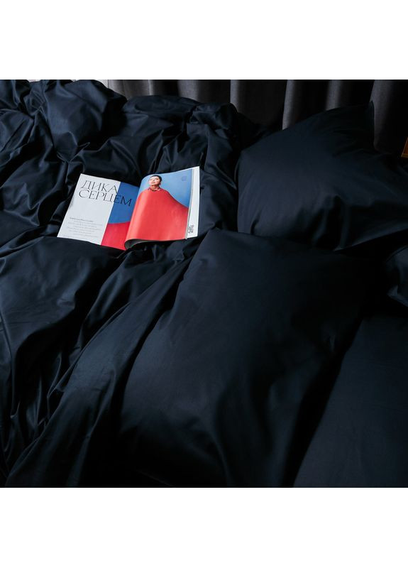 Комплект постельного белья Satin Premium «» King Size 220x240 наволочки 2х70х70 (MS-820008472) Moon&Star Black Velvet (356116085)