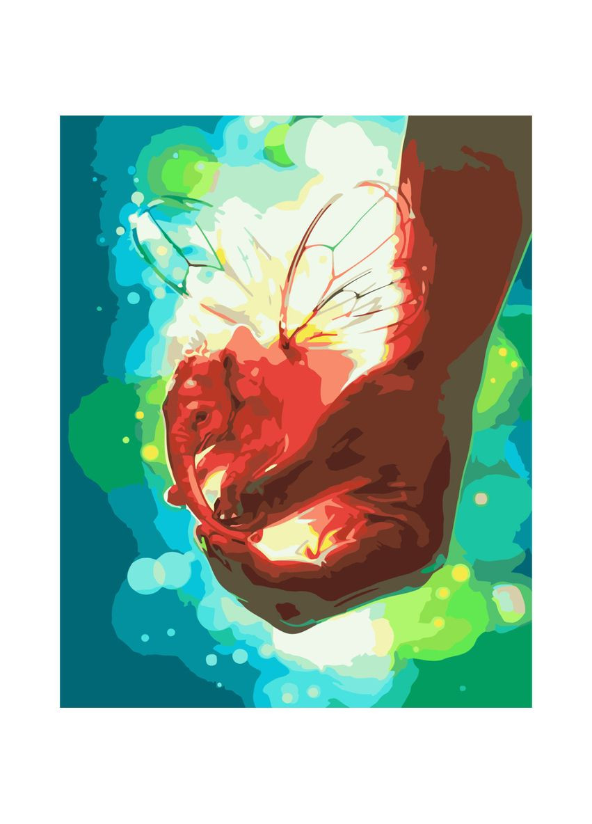 Картина по номерам для детей от 8 лет Волшебный слоник 2 акриловая обучающая см Strateg (362422030)