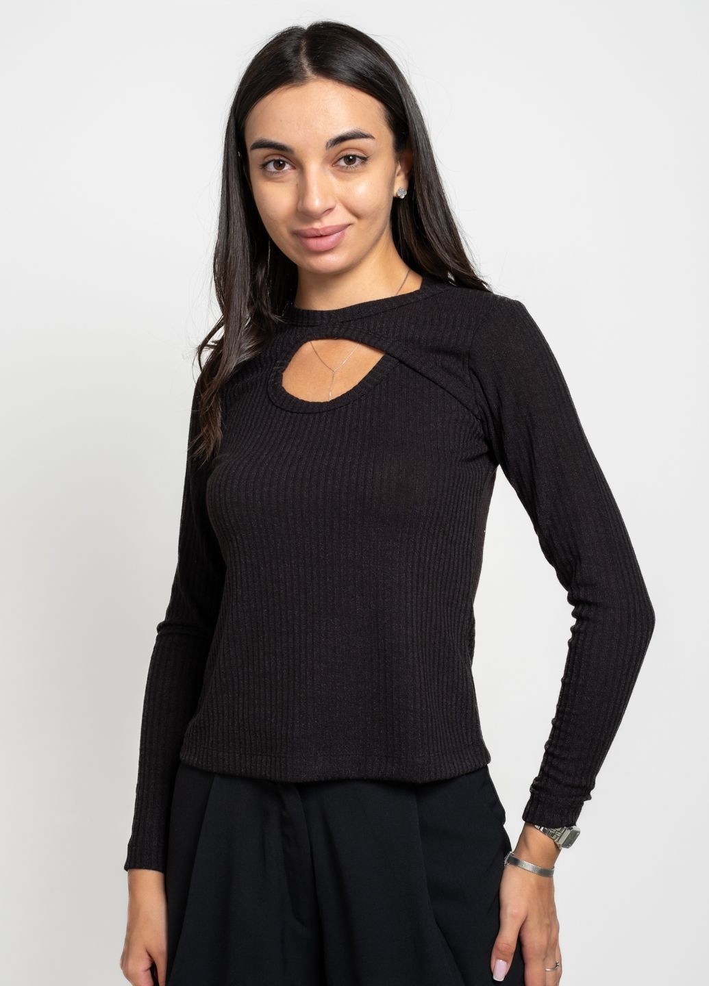 Лонгслів жіночий LW-"КАПЛЯ" чорний 344339 Power (302820810)