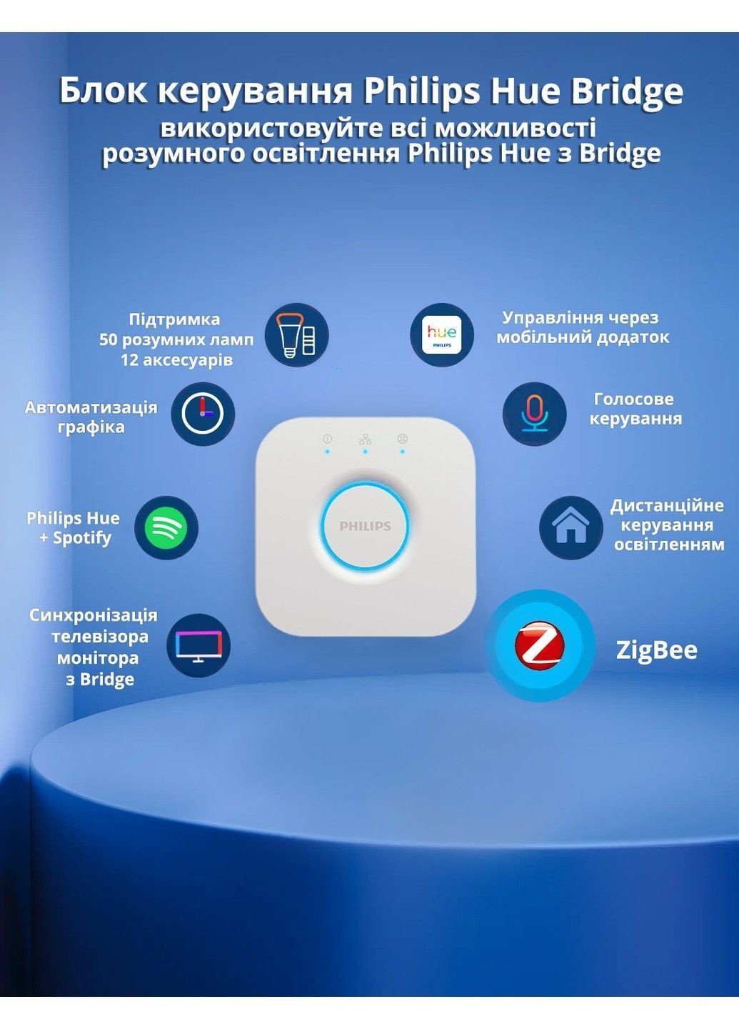 Стартовий комплект E27 White and Color 1100лм 75Вт 3 шт. + Блок керування Bridge, Apple HomeKit Philips Hue (371763930)