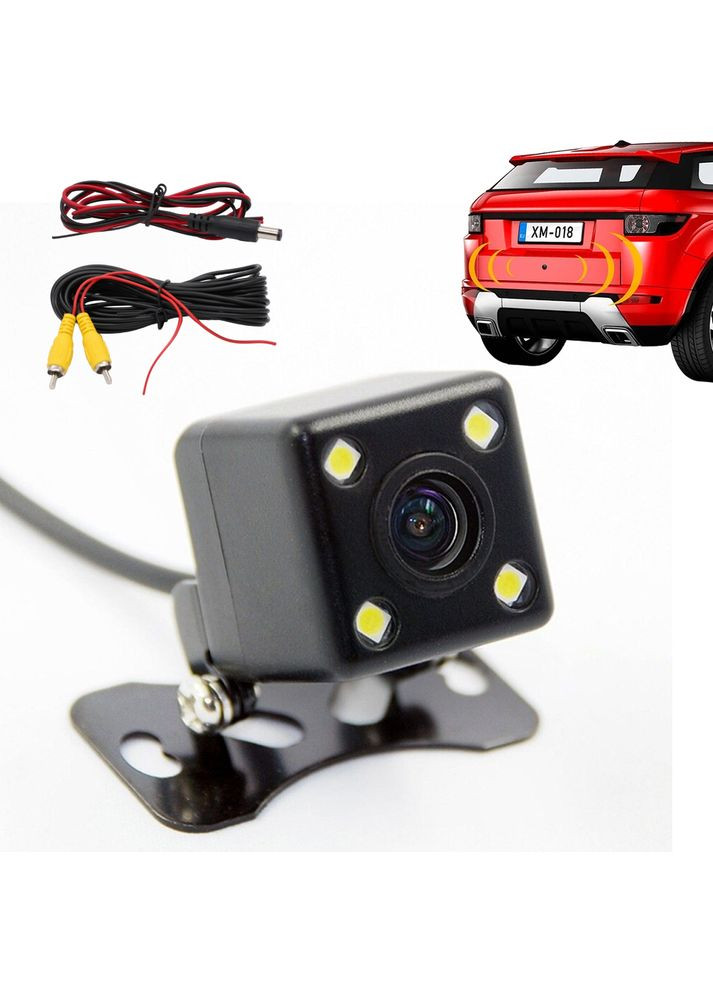 Камера заднего вида на авто с диодной подсветкой 4LED/Камера для парковки/Камера для заднего вида в авто Pal (369940387)