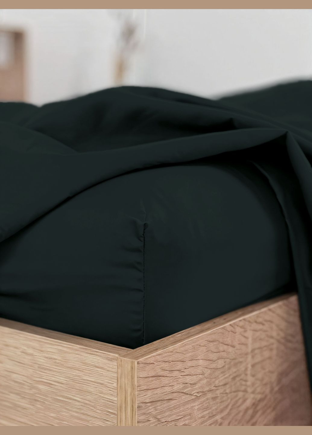 Простирадло на гумці сатин Black 190х200 (GDSBLSHEETF190200) Good-Dream (321966849)