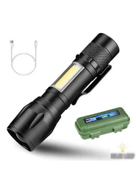 Ручний акумуляторний ліхтарик з боковим діодом MX-511S-COB Intex (370622652)