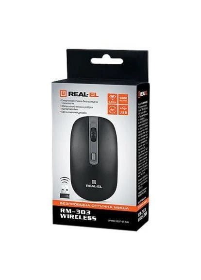 Мышка RM-301 black Real-El (397283343)