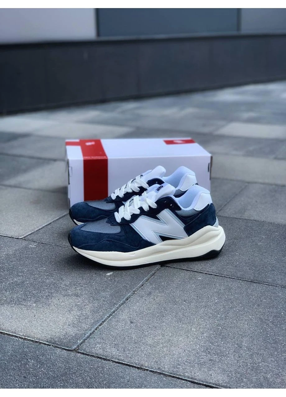 КРОСІВКИ ЖІНОЧІ NEW BALANCE 57 / 40 BLUE WHITE НЬЮ БЕЛАНС 57 / No Brand білі демісезони (367173961)