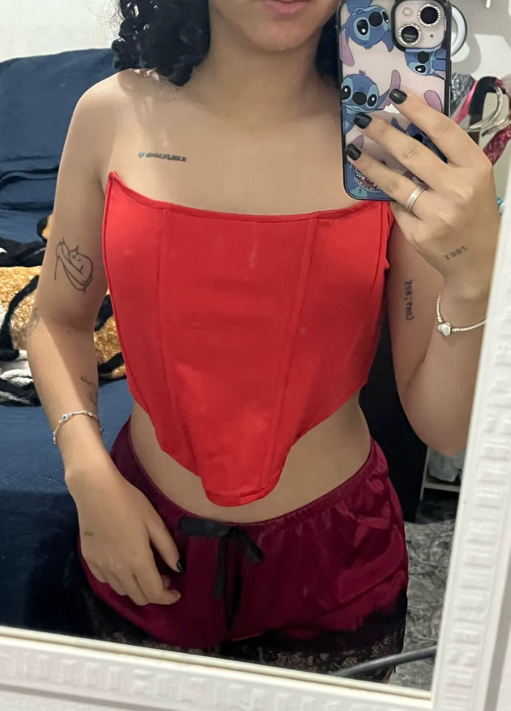 Корсет женский сатиновый на косточках однотонный No Brand (312232638)