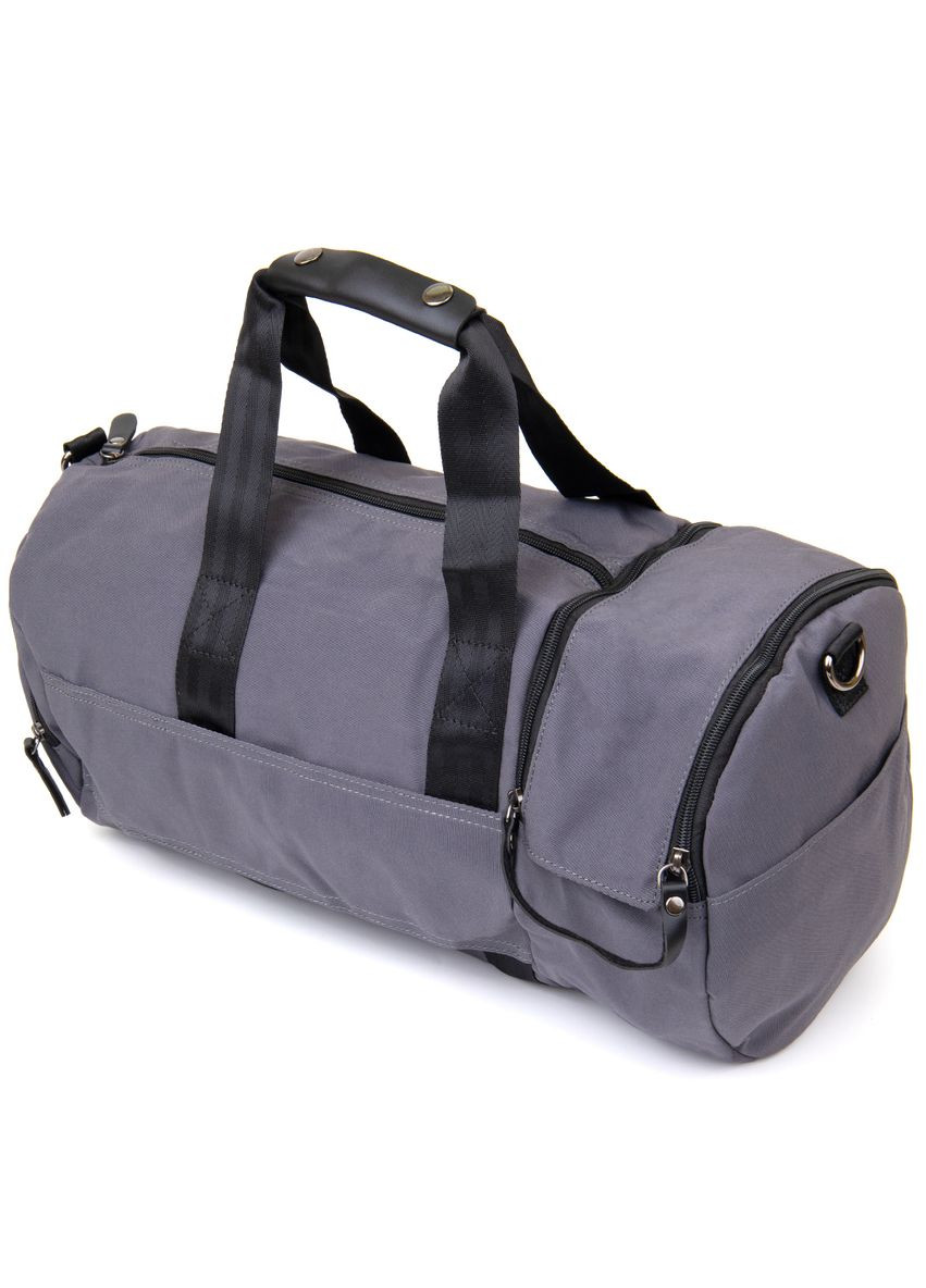 Спортивная текстильная сумка с карманами для обуви и коврика с ремешком серый (sku_20641) No Brand (328922300)