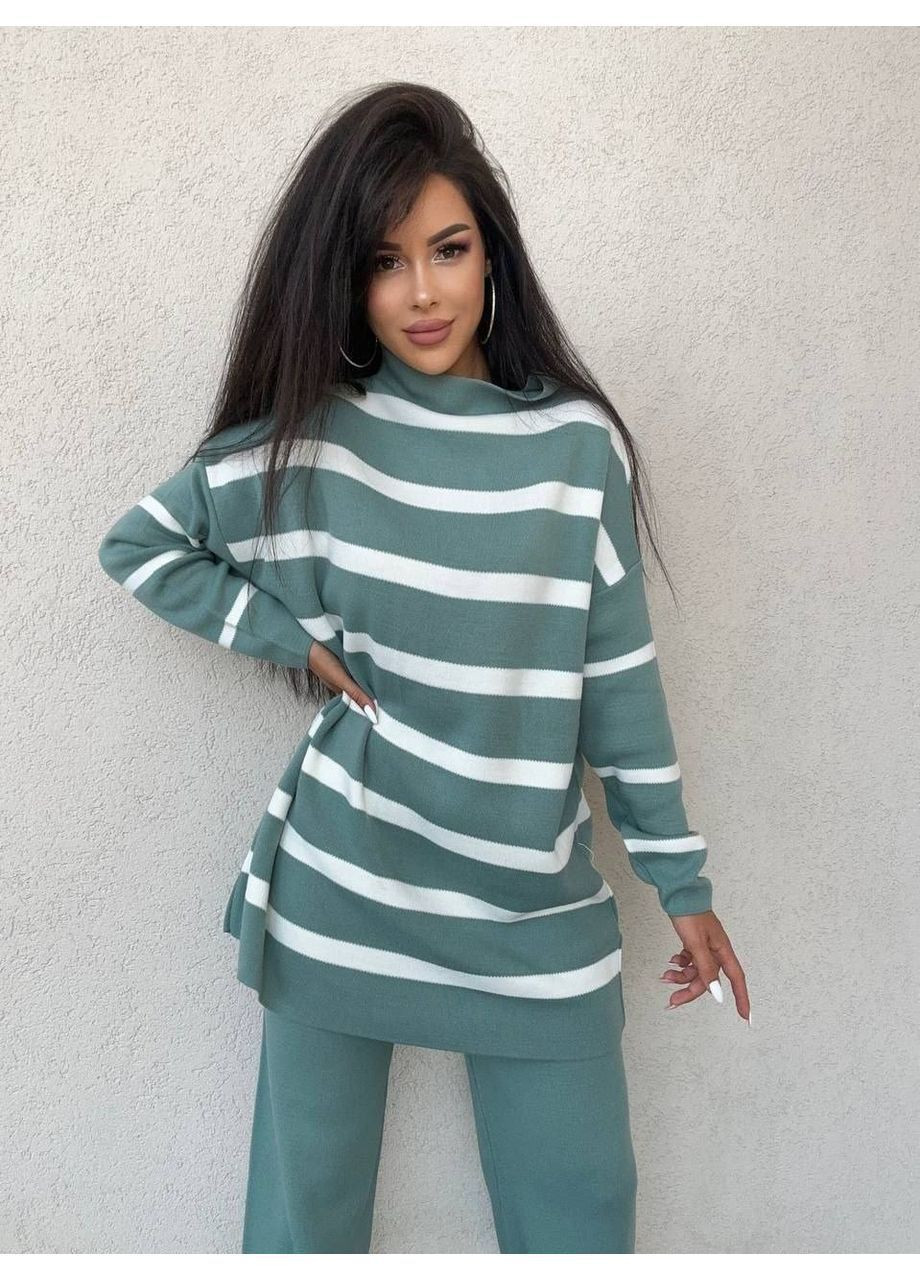 Костюм (брюки, туника), цвет Бирюзовый Fashion (364184162)