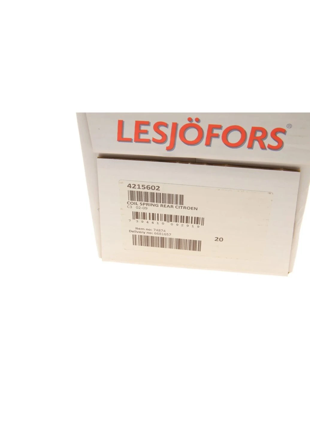 Пружина (задняя) Citroen C3 1.1i/1.4-1.6 16V/1.4-1.6HDi 02- (хэтчбек) (без сдвиг.панели крыши)) 4215602 (opt-om) Lesjofors (366733036)