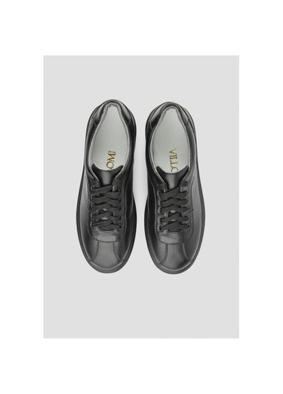 Черные классические базовые кожаные кеды (кроссовки) украина р.40 (vm-00612ch) Vm-Villomi