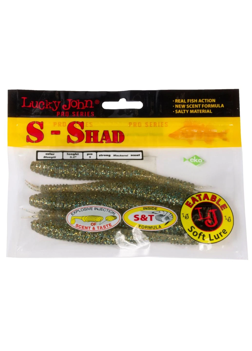 Слаг LJ Pro Series S-SHAD 5,2in S08 мягкая съедобная резина 5 шт (набор 5 шт) No Brand (402448953)