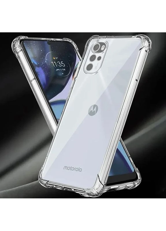 TPU чохол для Motorola противоударний з посиленими куточками 0,5 мм No Brand Moto G22 (402058535)