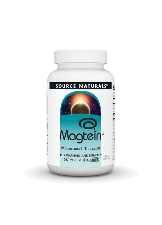 Магний Magtein, 90 капсул Source Naturals (396314290)