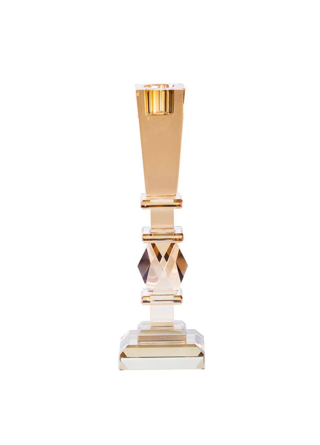 Подсвечник стеклянный Sunset 22 см TS Kitchen (328441013)