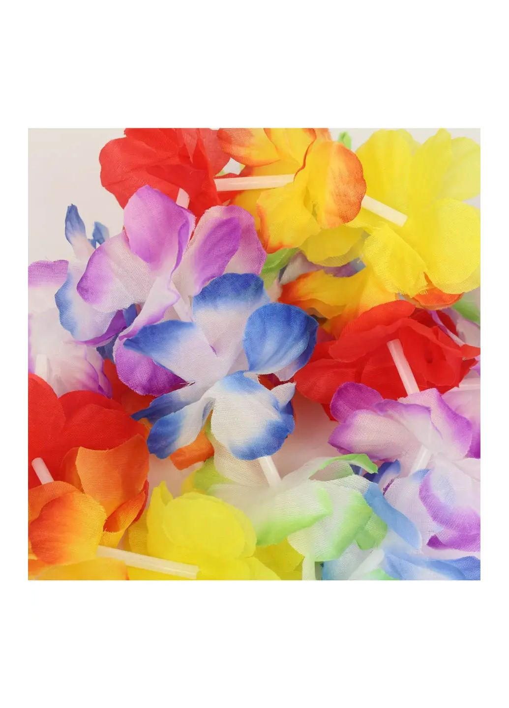 Гавайські прикраси леї - буси з екзотичних квітів різнобарвний Lidl (293942929)