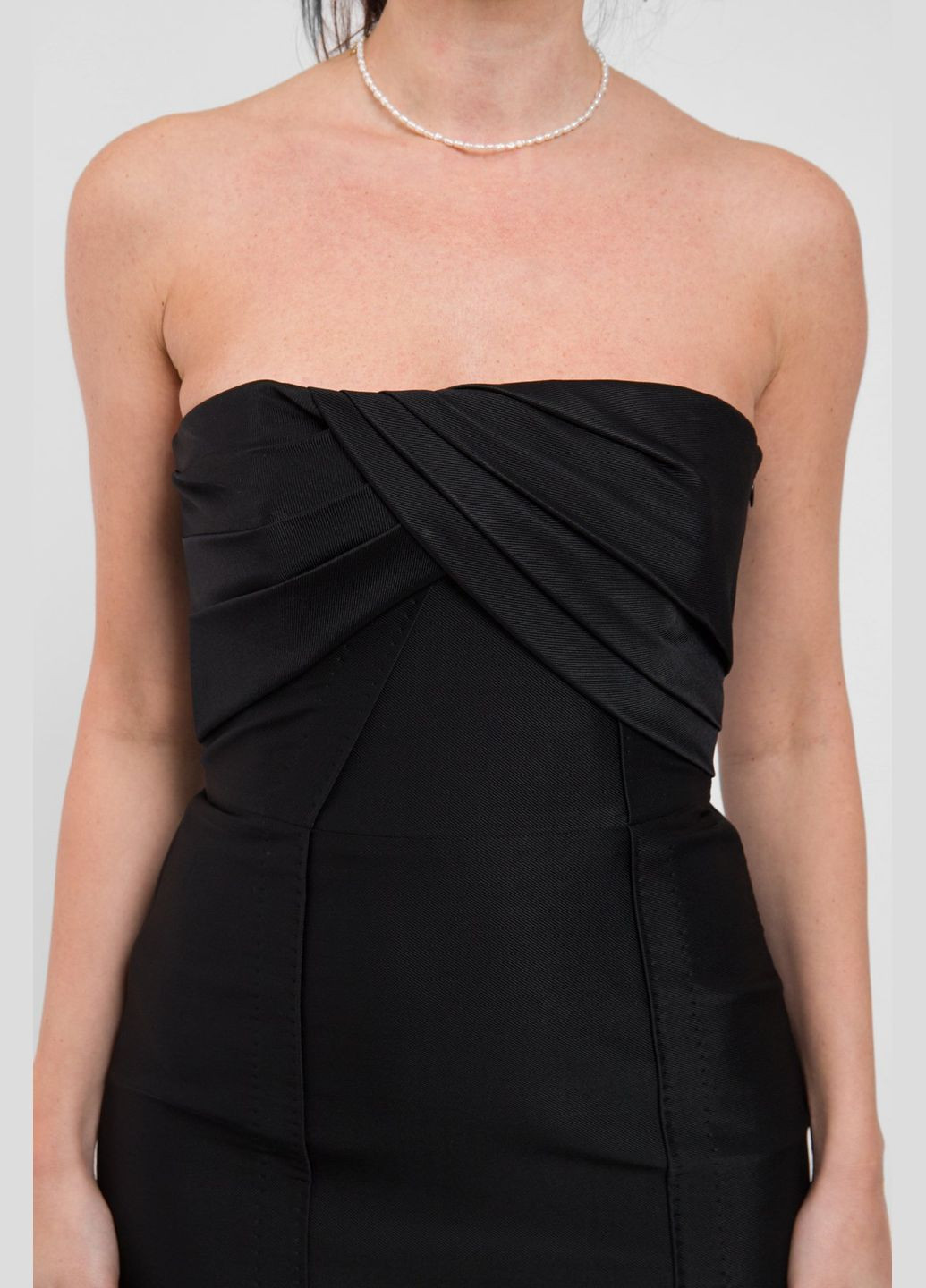 Чорна вечірня сукня Strenesse однотонна