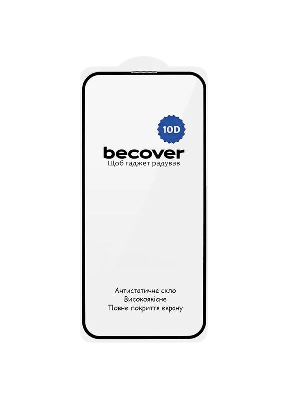 Защитное стекло 10D для Apple iPhone 17e Black (715142) BeCover (385545387)