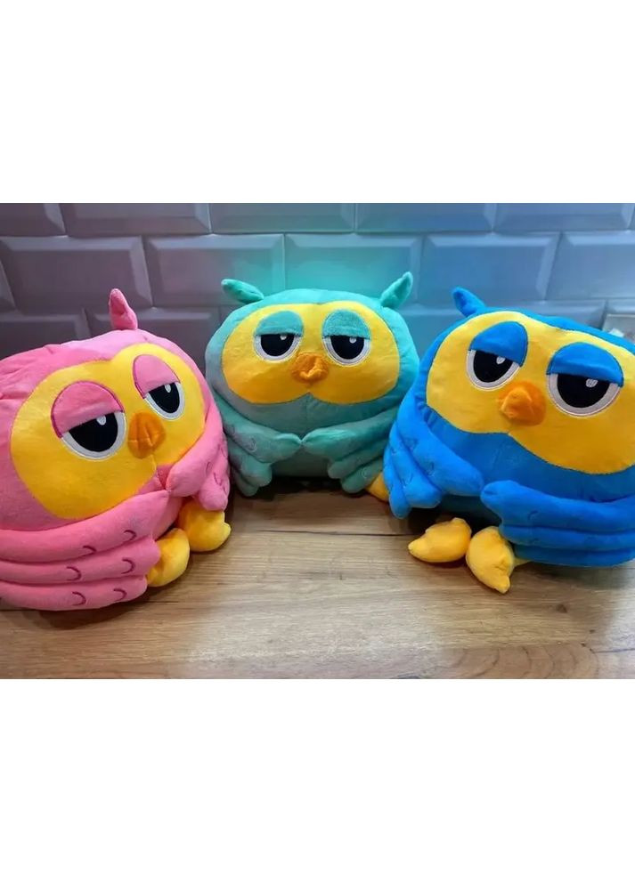 М'яка іграшка Happy Baby Сова плед-подушка трансформер 3 в 1 Profi (363831824)