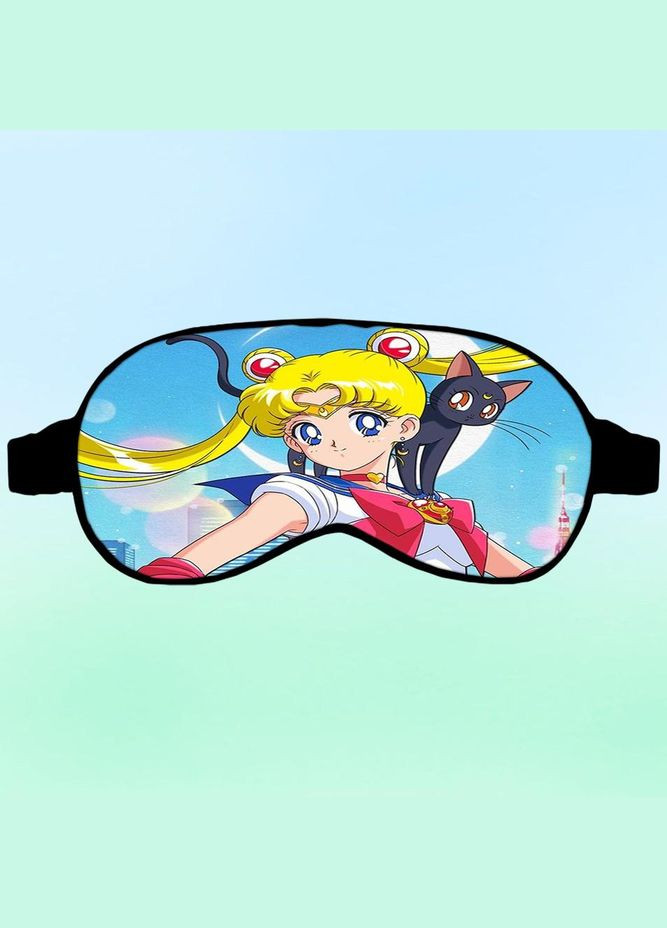 Маска для сну Аніме Сейлор Мун #0004 чорна No Brand (315041420)