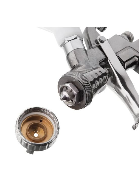 Пневмопистолет лакокрасочный LVLP верхний бак 600 мл x 1.3 мм с регулятором PT-0130 (PT-0130) Intertool (335048952)