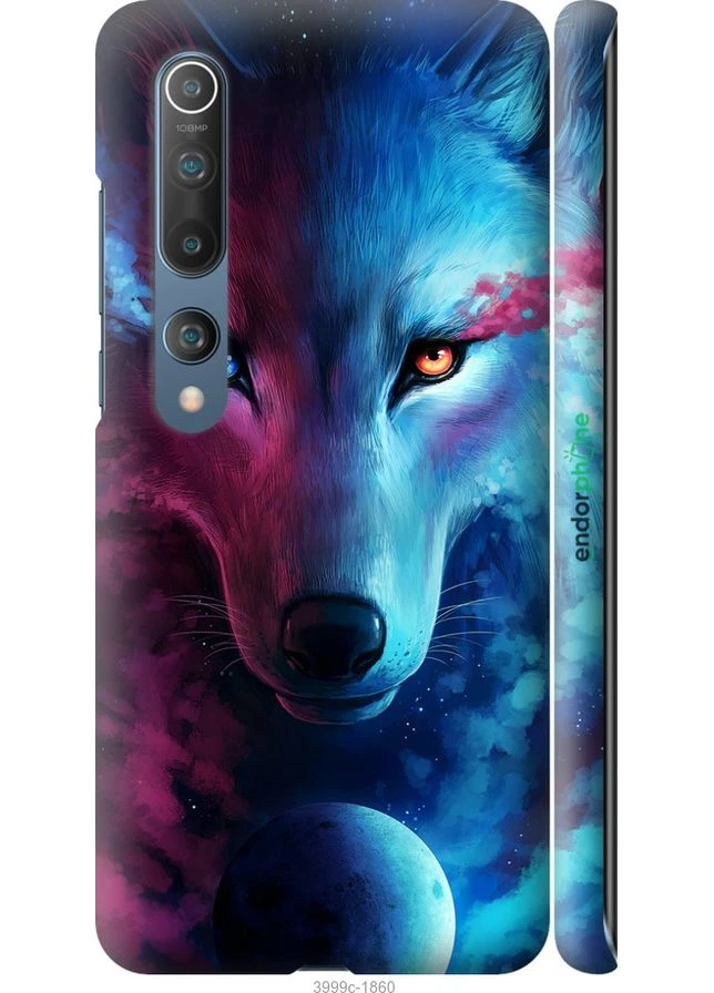 Чехол на Xiaomi Mi 10 Pro Арт-волк "3999m-1870-70447" Endorphone (378594938)