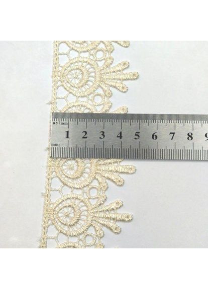 Кружево макраме 5см (20 м) Цвет-молочный (26-H1931-7) Plus-plus (352743489)
