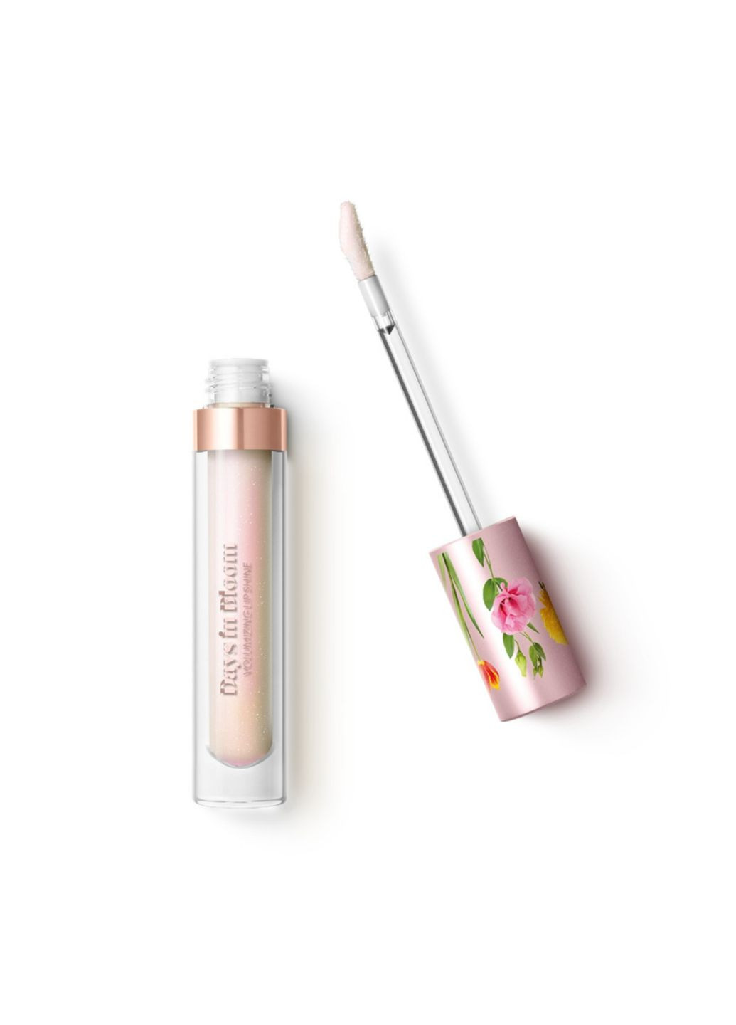 Блиск для губ з ефектом об'єму та сяючим фінішем Days In Bloom Volumizing Lip Shine - 01 Lilac Waves 2,7 мл Kiko Milano (299721614)