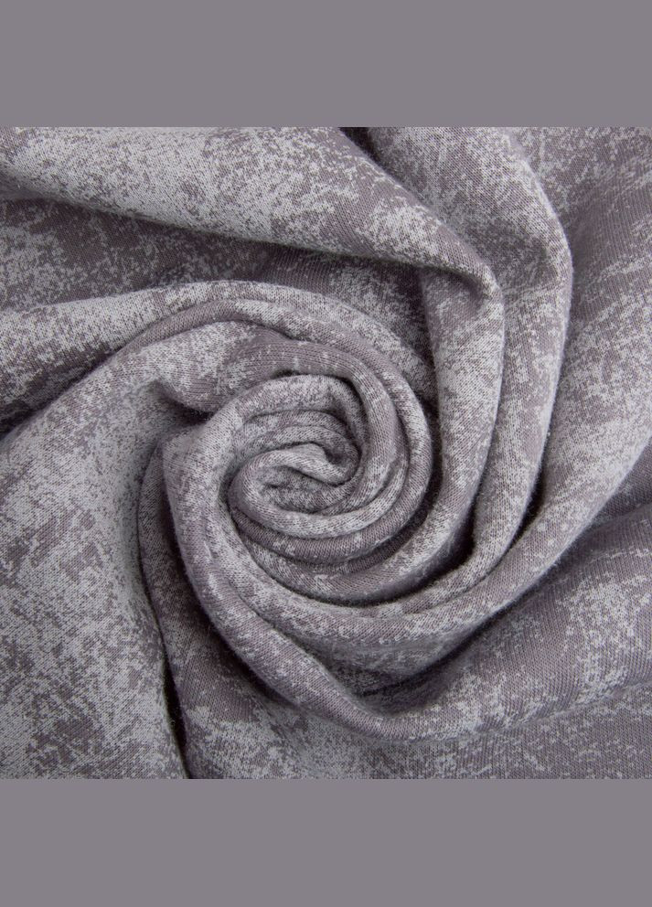 Тканина трикотаж тринитка Мармур фліс, 310 г/м2, 185 см сірий IDEIA (334878678)