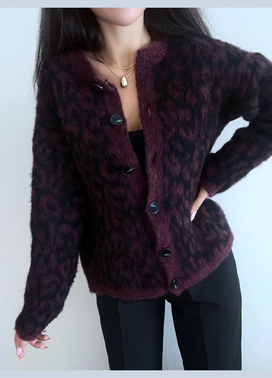 Темно-бордовый демисезонный кардиган Vakko