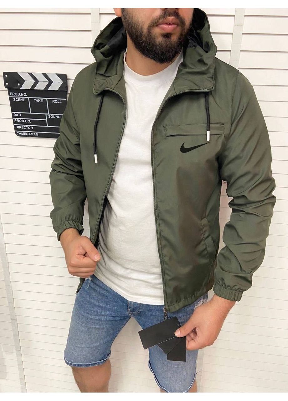 Оливкова (хакі) демісезонна вітровка DK/DL Мода без кордонів