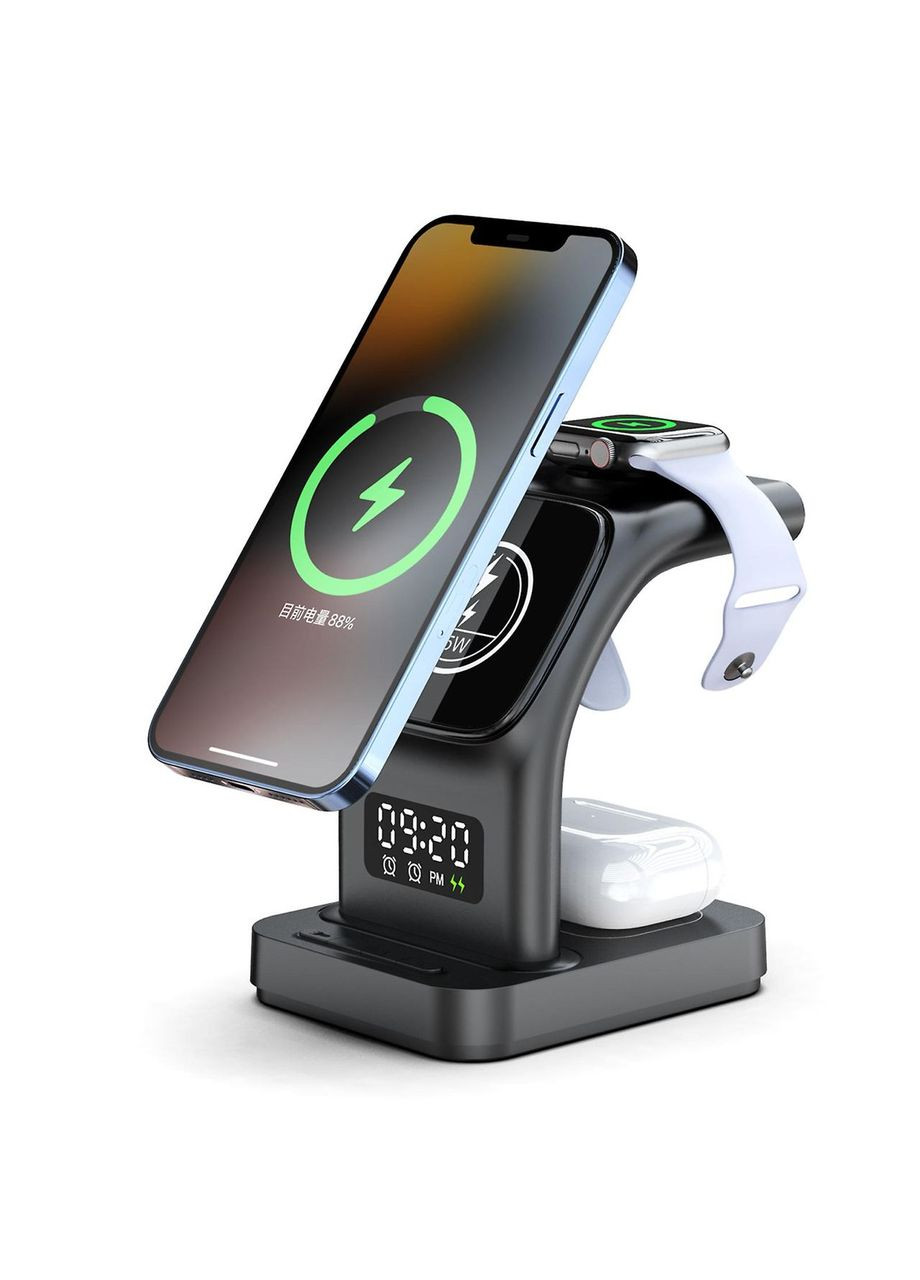 Бездротова Зарядна станція-годинник ET-WC37 15W Earldom (301087015)