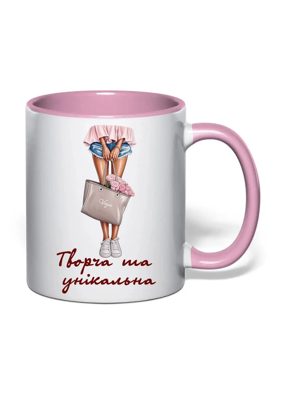 Чашка с печатью "Творческая и уникальная" 330 мл ( ) (39770) No Brand (387611549)