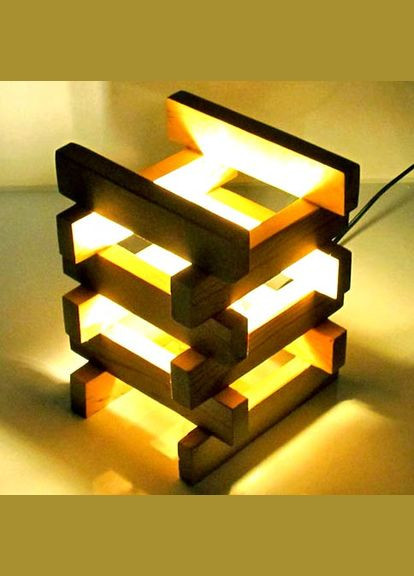 Светильник настольный из дерева Хорнбек мускат (НСС-002607) No Brand (328414251)