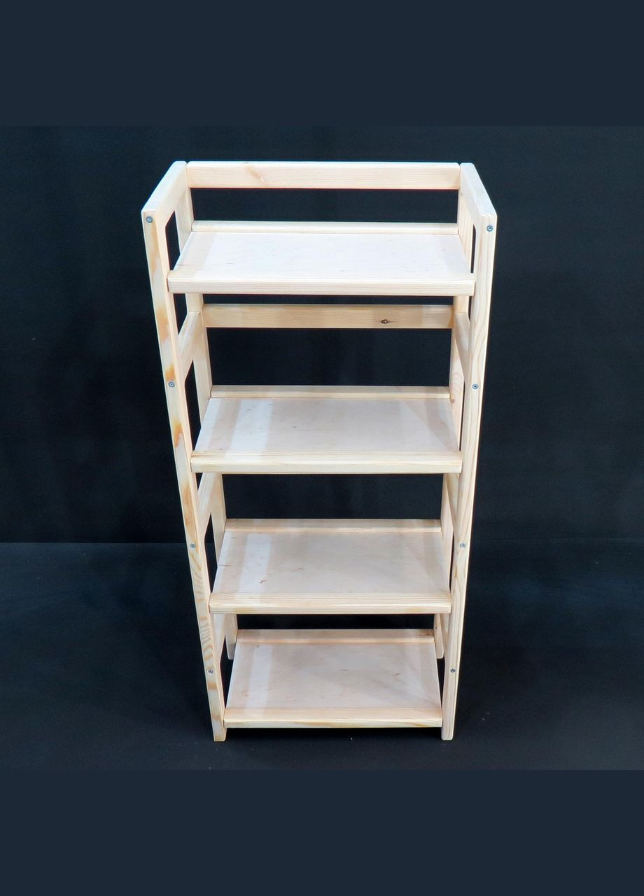 Етажерка розбірна з дерева Лестер 50х25х111 бланже (МЕБ-0020401) No Brand (327845754)