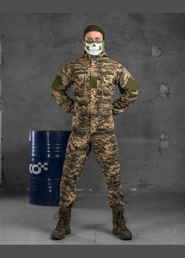 Весняний тактичний костюм горка розвідника піксель 2XL No Brand