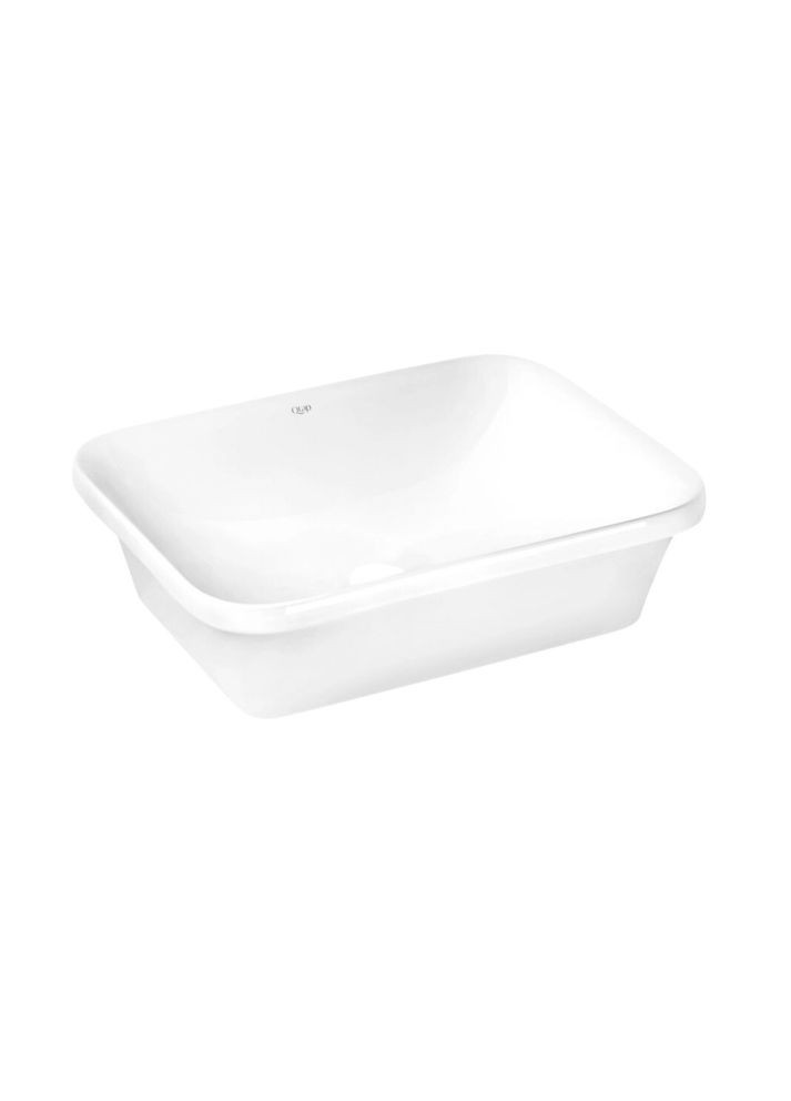 Комплект Scorpio: Раковина врізна прямокутна 510х390х145 мм White + Донний клапан PU02 Qtap QT1411K490WN47290 (341326627)