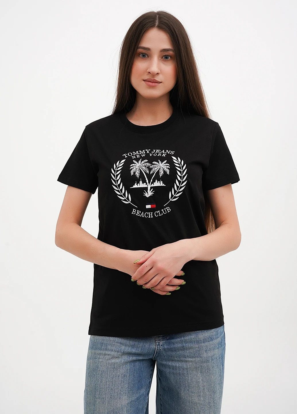 Футболка женская летняя с рисунком Tommy Hilfiger Beach Club - (326379440)