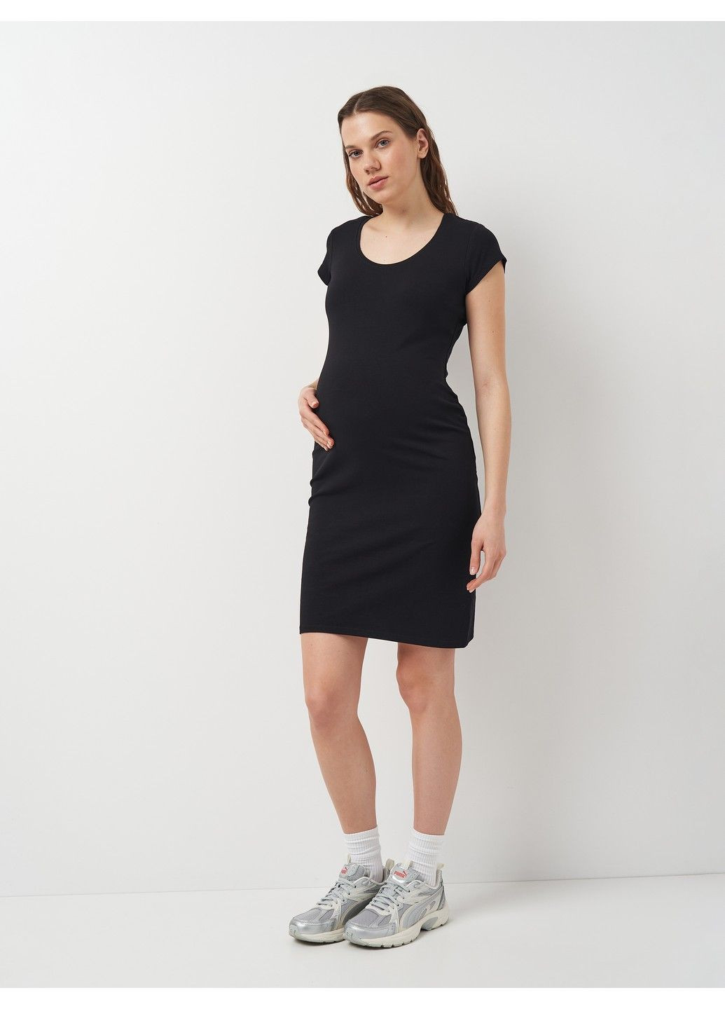 Чорна кежуал сукня для вагітних H&M однотонна