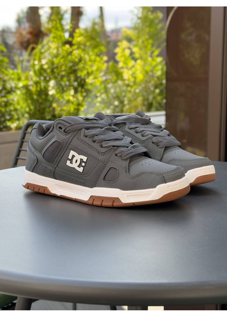 Кроссовки dc shoes stag grey No Brand серые (361260029)