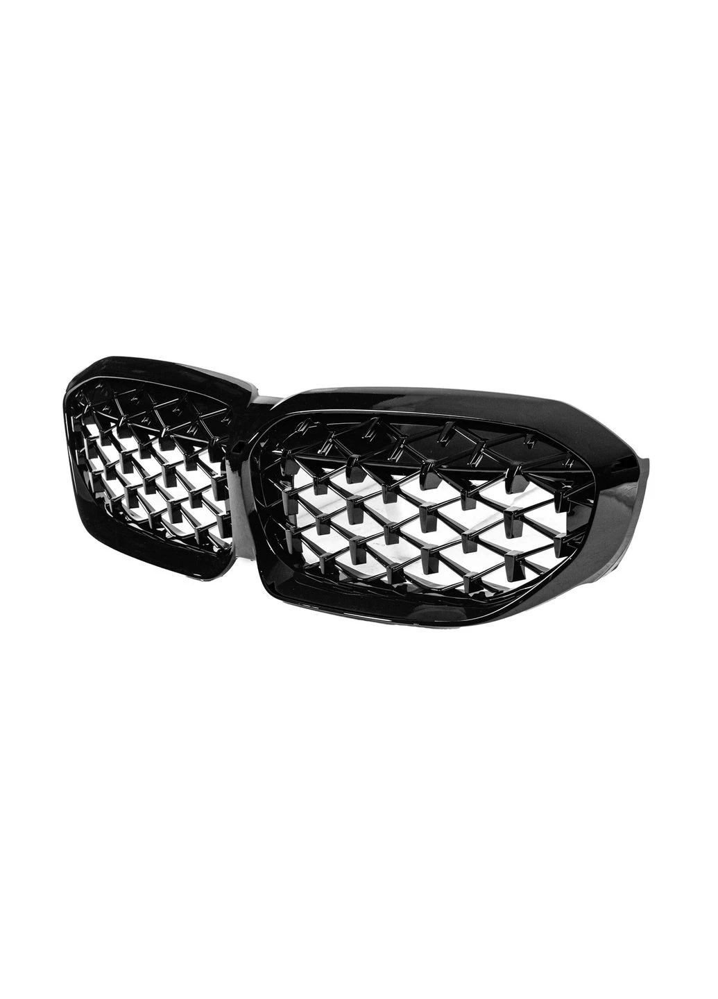 Ніздрі Diamond Black (2018-2022, чорна окантовка) З місцем під камеру для BMW 3 серія G20/G21 2018- рр No Brand (392728944)