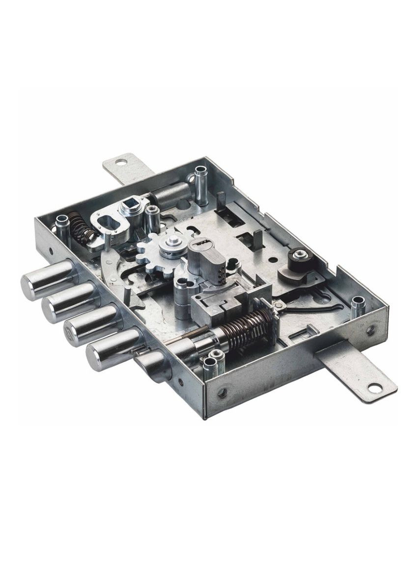 2653LCR0328GXX Механізм замка 5-клуньь з засувкою під циліндр мц 85мм, редукторний Securemme (322520465)