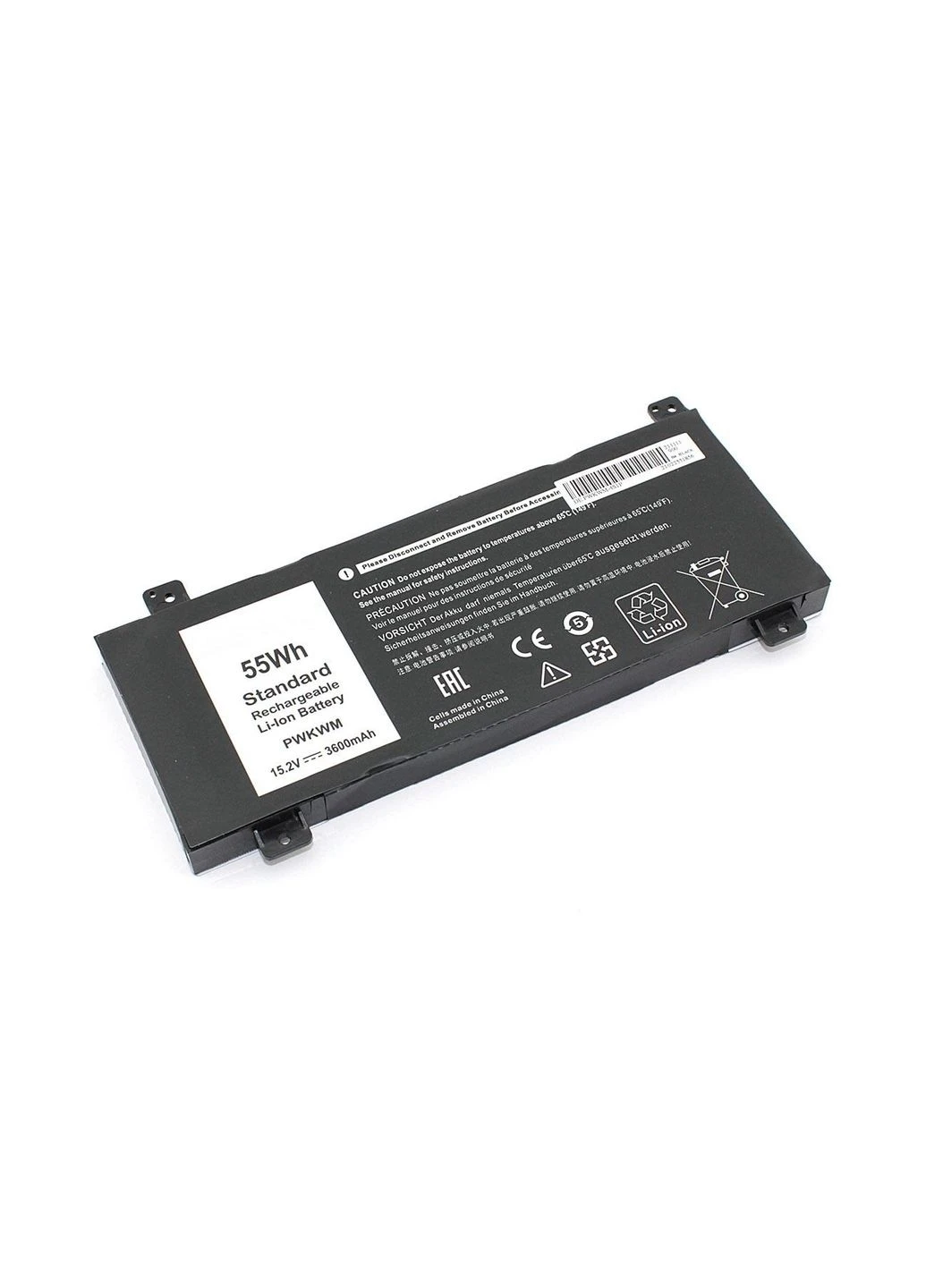Аккумулятор для ноутбука 0M6WKR Inspiron 14 7466 15.2V Black 3600mAh OEM Dell (388711485)