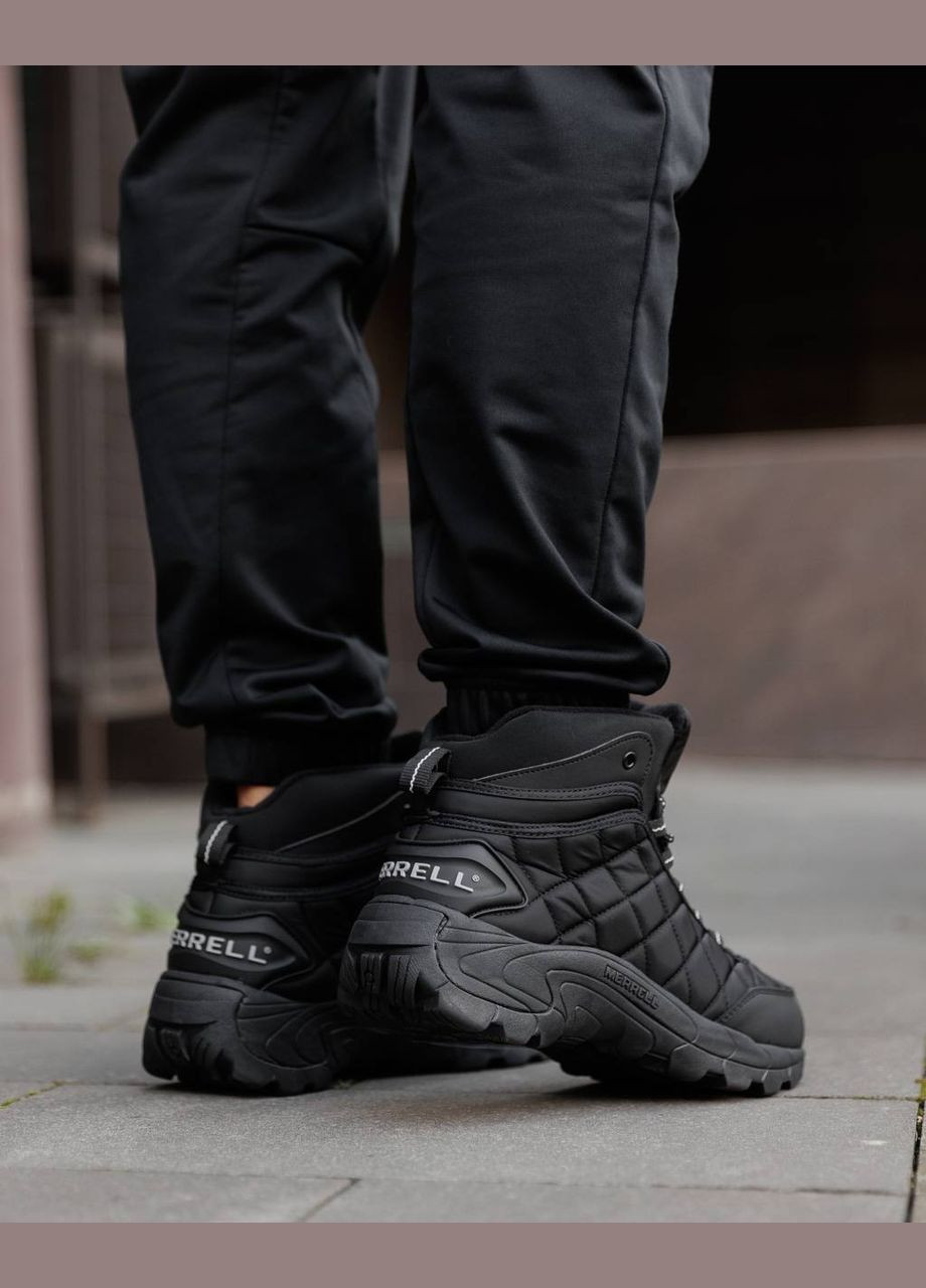 Черные зимние зимние кроссовки No Brand