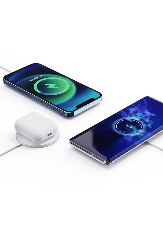 Беспроводное зарядное устройство Magnetic Fast 15W белое (MCC010L) iWALK (353497510)