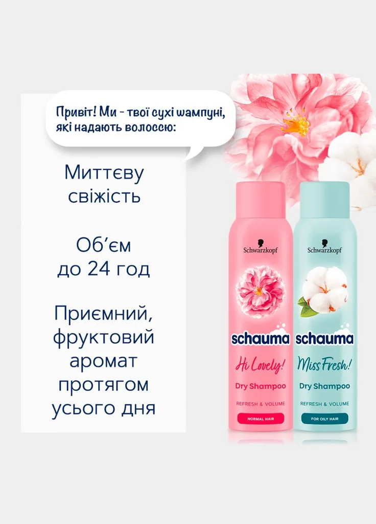 Сухой шампунь Miss Fresh! для жирных волос 150 мл (9000101213942) Schauma (389037003)