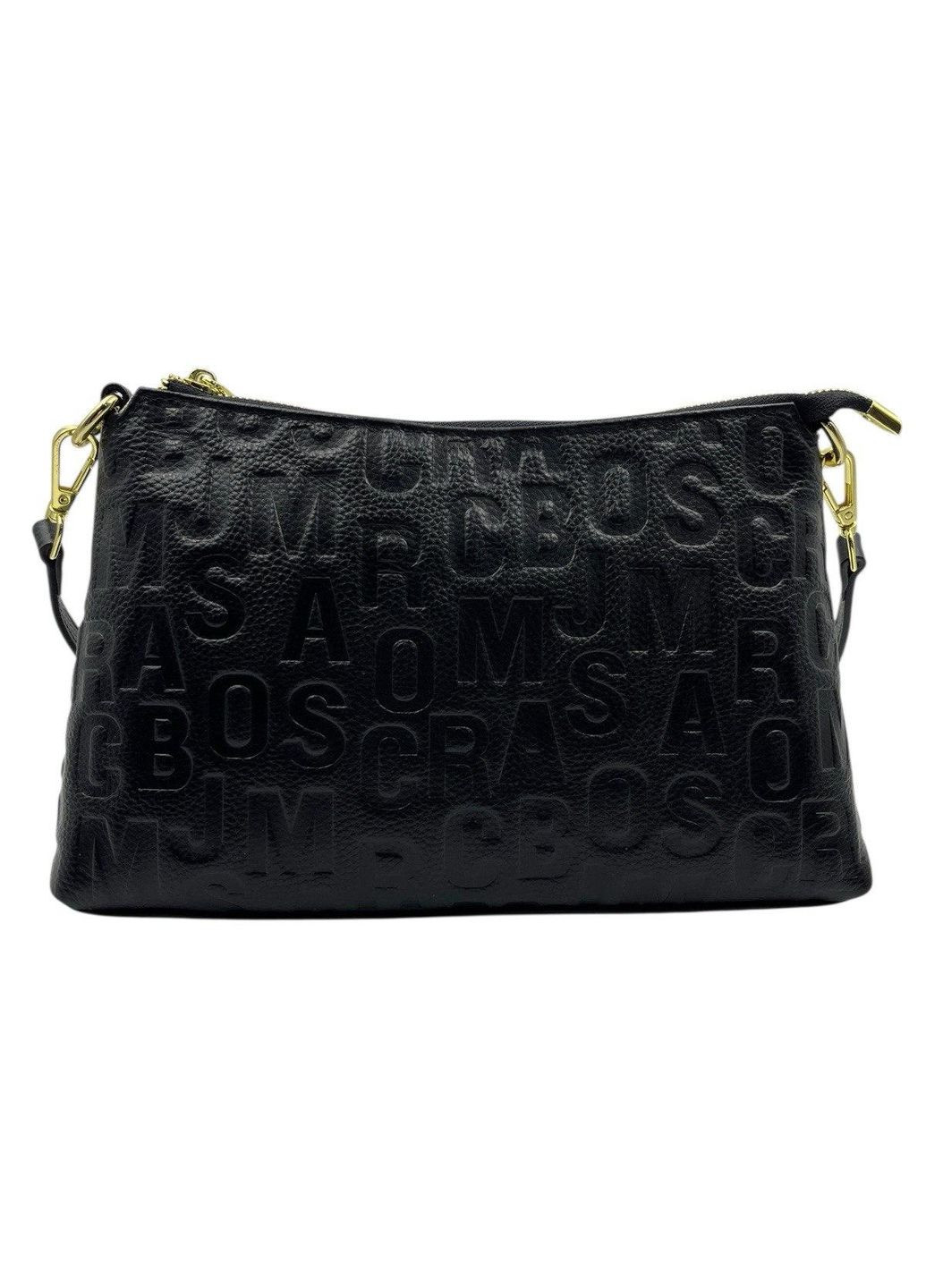 Сумка женская кожаная черная через плечо No Brand (368801403)