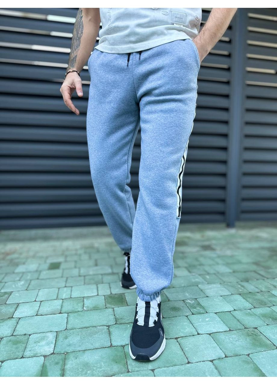 Серые повседневный демисезонные прямые брюки DK/DL Мода без кордонів